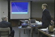 Dr. Larry Farwell testifies in court in
                            the Harrington case