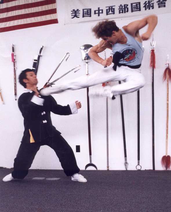 Larry Farwell kungfu
                                          flying kick